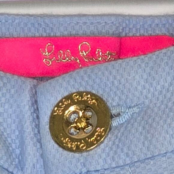 Lilly Pulitzer Size 10 Light Blue Shorts Junior Size - Picture 5 of 9